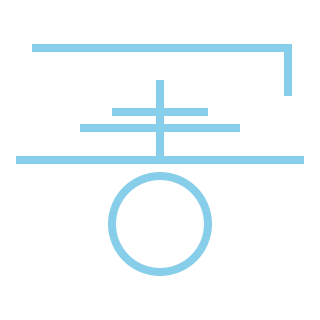 Dracca is the circle, and the atmospheric layers are the lines Symbole bleu ciel de l'Air