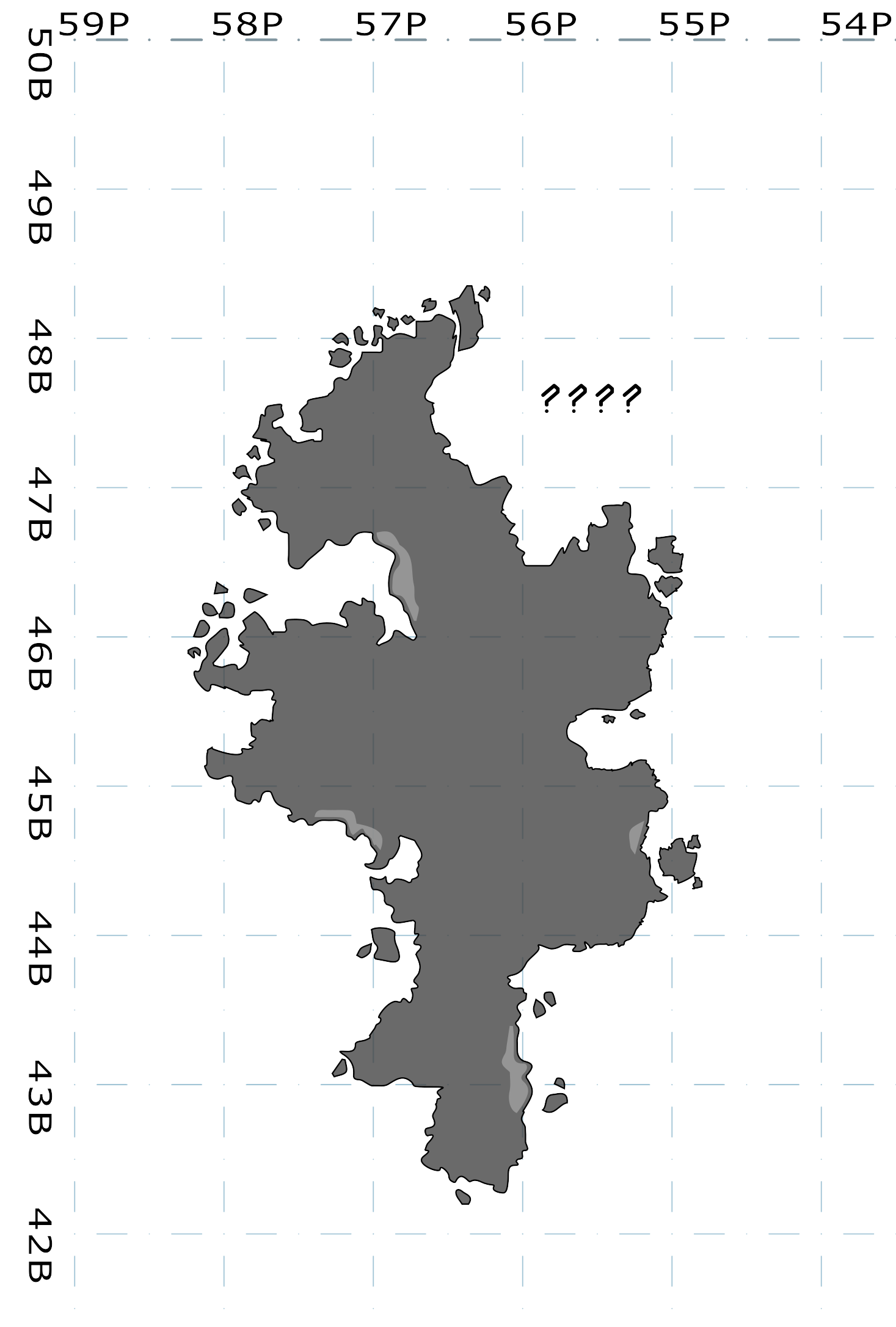 Map of the island